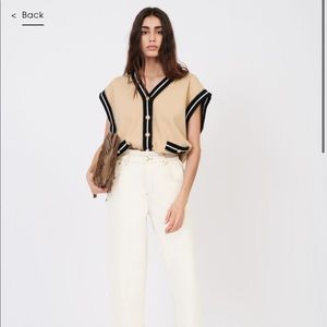 Nwt! Maje sleeveless cardigan size 1/s